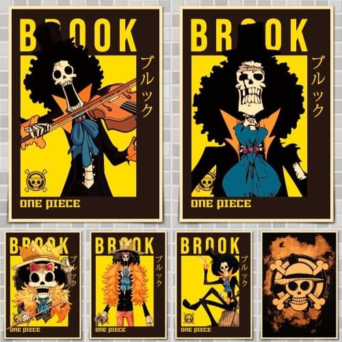 Japanese one piece Skull Series Anime Poster Wall Stickers For Home Room Bar Decor Art
