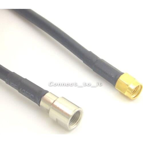 10 Pieces FME Male to SMA Male connector Extension cable RG58 25CM Adapter RF Coax Pigtail Cable