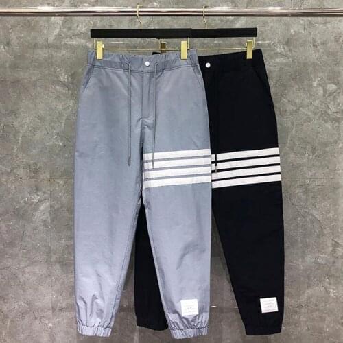 2021 Fashion Brand Sweatpants Men Spring Loose Casual Sports Trousers Panelled Tracksuit Bottoms Jogger Track Pants