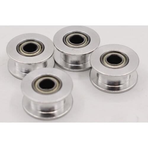 2GT 16 Teeth Synchronous Wheel Idler Pulley 3mm Bore 7mm/11mm Width Pulley with Bearing for GT2 Timing Belt