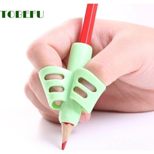 3pcs Children Writing Skill Pencil Pan Holder Kid Learning Practise Silicone Pen Aid Grip Posture Correction Device for Students
