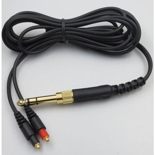 6.5mm Adapter MMCX Audio Cable for Shure SRH1440 SRH1540 SRH1840 Headphone Replaced Aux Line Cords Accessory 2m