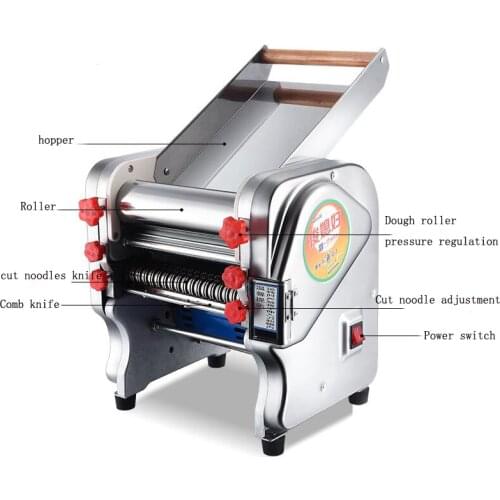 FKM-220 Automatic stainless steel household pasta machine, electric small noodles machine, multi-functional commercial