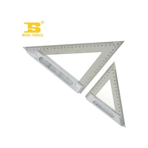 BOSI One-Piece Professional 6"/150mm Dual Metric Steel Triangle Square