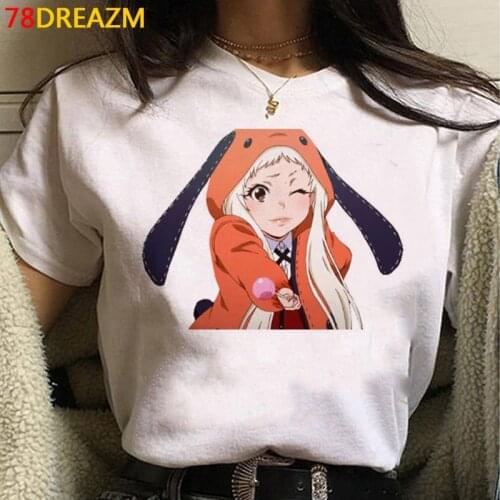 Kakegurui t shirt women kawaii streetwear couple harajuku harajuku kawaii top tees couple clothes kawaii