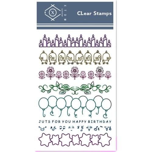 Hot sale star Transparent Clear Stamps / Silicone Seals Roller Stamp for DIY scrapbooking photo album/Card Making