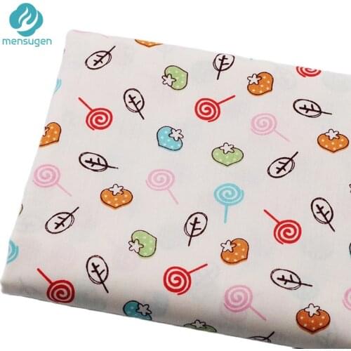 Lollipop Cartoon Cotton Fabrics for Sewing Dress Baby Nest Bed Sheet Blankets DIY Clothes Sewing Cloth Fabric By Meter