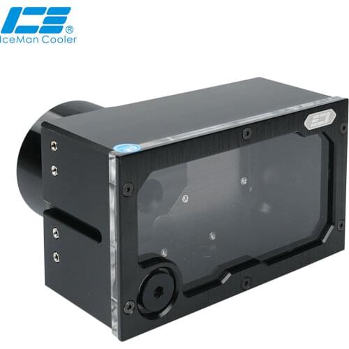 IceManCooler Dual Pom Reservoir G1/4" Support Mount Single D5 Pumps Computer Liquid Loop Build High Quality Water Tank