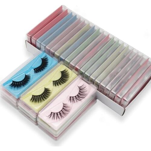 Custom Private Label Cheap 10/20/30/40/50/100 Pairs Eye Lashes Wholesale Long Lasting 12-18mm Natural Lashes For Daily Makeup