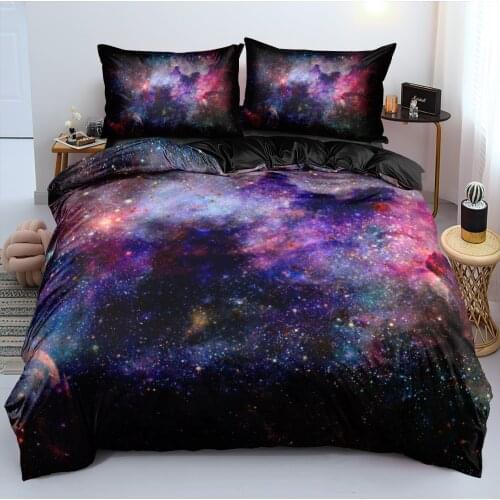 Stardust Duvet Cover Sets Nebula Bed Linen Bedding Set Quilt/Comforter case Pillow Covers King Queen Full Twin Size Home Textile