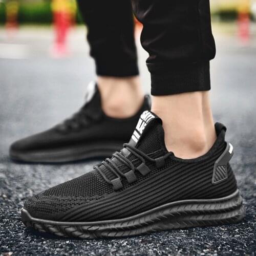 2021 New FashionTrend Running Shoes Student Leisure Woven Sports Shoes Breathable Comfortable Light Sports Mens Shoes