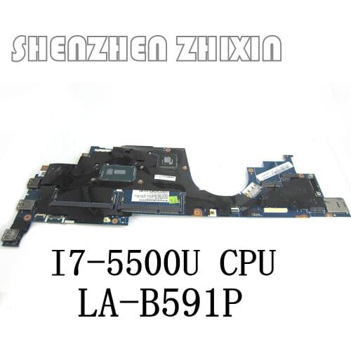 Yourui For Lenovo YOGA S5 15 Laptop Motherboard with I7-5500U CPU GeForce 840M Graphics ZIUS1 LA-B591P FRU 00NY539 full test