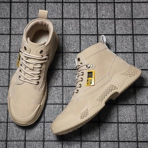 Mens Boots 2021 Winter New Mens Snow Boots Waterproof Winter Shoes Neutral Ankle Winter Boots