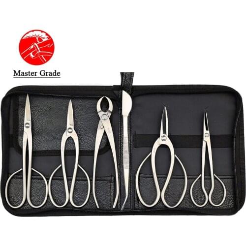 Master Grade 6 PCS Bonsai tool set JTTK-08B From TianBonsai