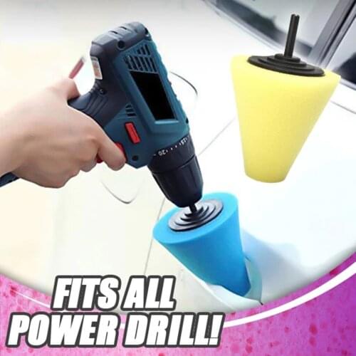 Wheel Hub Polish Buffing Shank Polishing Sponge Metal Foam Pad Car Descaling Clean Tools Cleaning Accessories 2PC