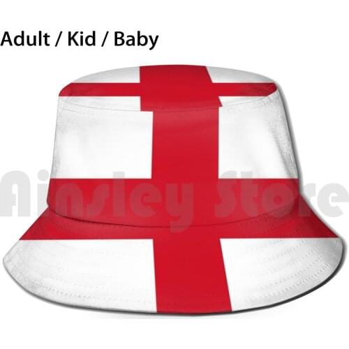 St George Cross Sun Hat Foldable UV Protection England English Flag England Flag London St George St George Cross