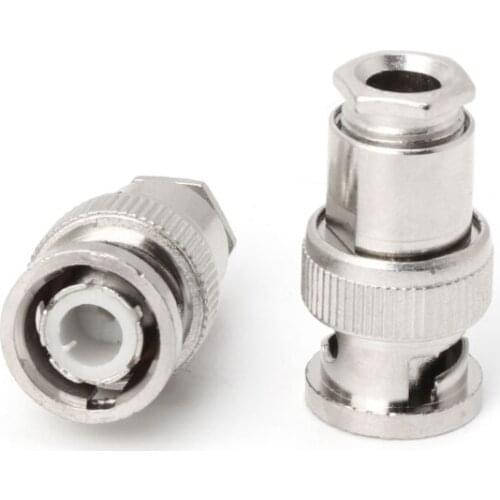 10PCS RG58 BNC Male Plug For CCTV Security Coax Coupler Video BNC Connector