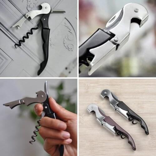 Stainless Steel Wine Beer Bottle Opener Corkscrew Multifunction Portable Screw Corkscrew Wine Opener Kitchen Tools Accessories