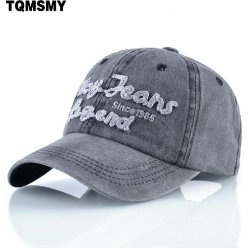 Spring Washed denim hat women summer sun hats Unisex Snapback cap men cotton baseball caps casual Hip hop cap for women bone