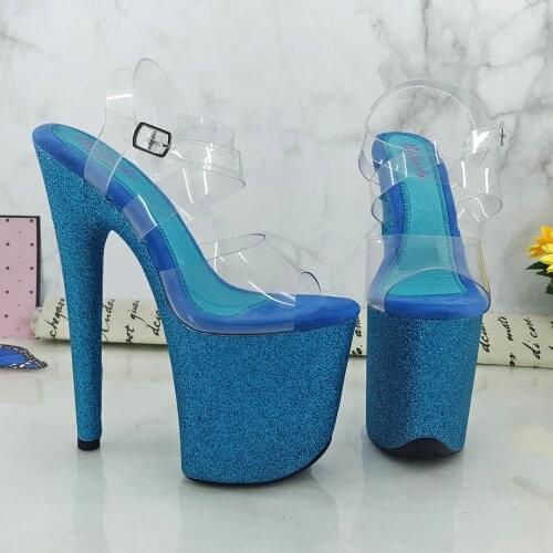 Leecabe 8Inch/20cm Womens Platform party High Heels Shoes Pole Dancing Shoes