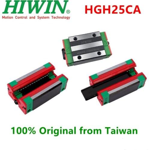 10pcs Original Hiwin HGH25CA Linear guide narrow block bearings carriage 25mm for linear rail HGR25 CNC parts 3D printer