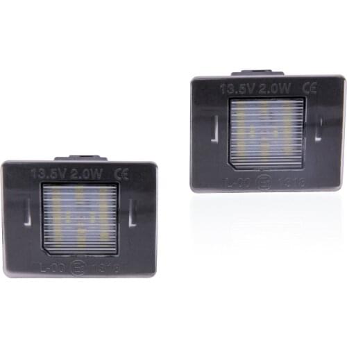 2pcs Car license plate lights Led Number Lamp Canbus No Error for Mercedes Benz W176 W117 W156 W166 R172 X166 W218
