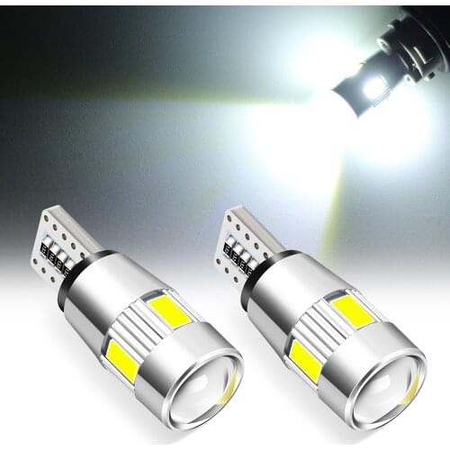 2x Car 5W5 LED Bulb T10 W5W LED Signal Light for Ford Focus MK2 MK3 ST RS Ecosport Ranger C-Max S-Max Fuga Escape Fiesta
