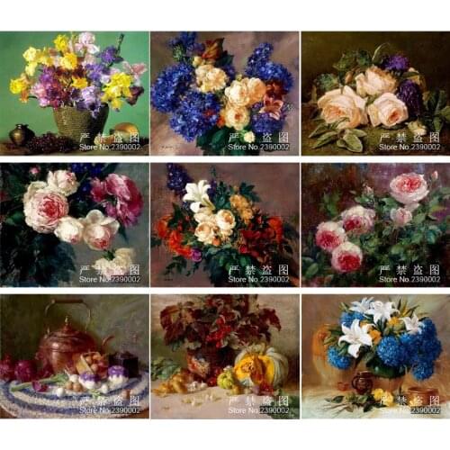 5D Square Drill Peony Modern Home Decoration Diy Diamond Painting Peony Floral Needlework Full Diamond Embroidery Painting