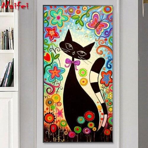 DIY Diamond Painting Round/Square Full Drill Diamond Embroidery Painting Cross Stitch 5D Home Decor New Arrivals cartoon cat