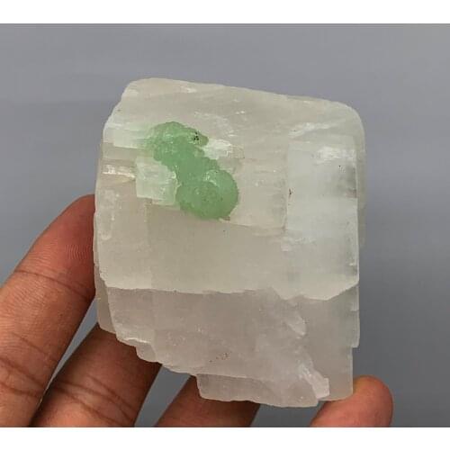 BIG! 212g rare Natural Prehnite and Calcite Symbiotic Mineral Specimens stones and crystals healing crystals quartz gemstones