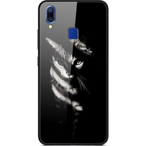 For VIVO Y95 Phone Case Tempered Glass Case Phone Cover Fitness Back Bumper Series 1