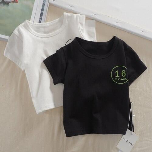 2 3 4 5 6 Years Toddler Kids T-shirts 2020 Summer Cotton Casual Short Sleeve Tops For Girl Baby Boy Clothing Fashion Child Tees