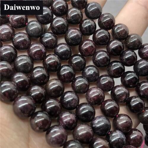 Garnet Allochroite Carbunculus Bead Stone Round 4-12mm Gemstone Loose Spacer DIY