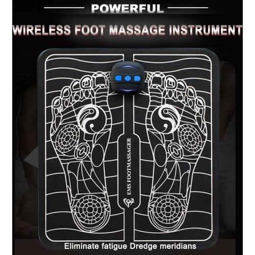 Smart EMS Foot Massager Mat 6 Modes Electric Relieve Ache Pain Health Care Feet Muscle Stimulator Leg Relaxation Massage Pad