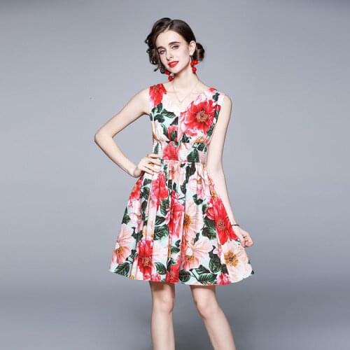 Mysimlochic Red Summer Dresses