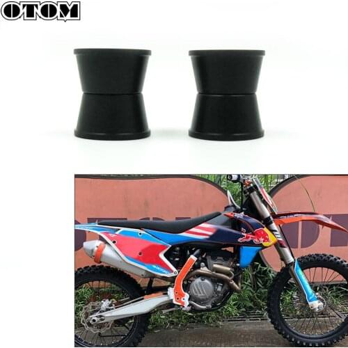 OTOM Motorbike Handlebar Clamp Mount Bushings Set Black Direction Column Buffer Rubber Sleeve Seat Cover KTM EXC Husqvarna FE TC