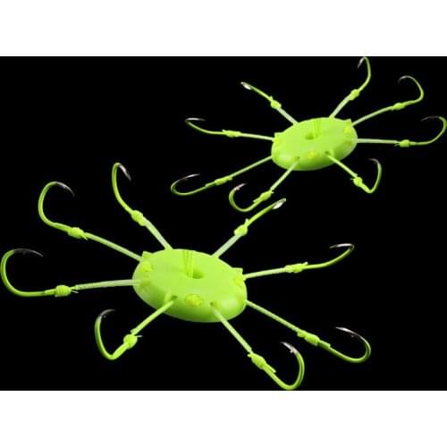 New Designer Fishing Overturned Hook Silver Carp Explosion Flap Plate Hooks Square Bait Fishhook