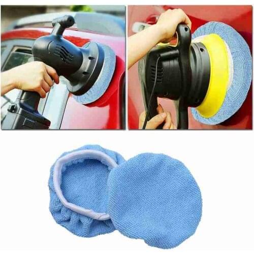 5pcs Car Waxing Polishing Pad Microfiber Auto Polishing Machine Buffer Pad Car Polisher Cover Car Paint Maintenance Accessories