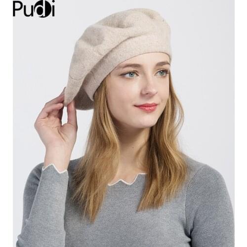 Pudi Ins New Women Winter Warm Knitted Hat Beanies Beret Female Girl Winter Caps Hats HK707