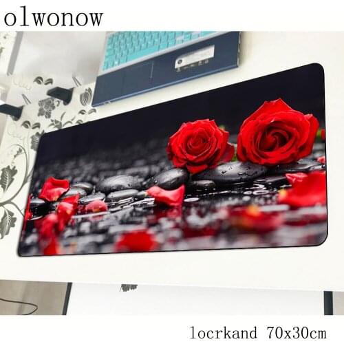 Rose pad mouse Aestheticism computer gamer mouse pad 70x30cm padmouse Colourful mousepad ergonomic gadget desk mats