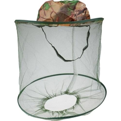 Mesh Fishing Hat Sun Hat Face Protector Fish Cap Insect Bee Mosquito Resistance Polyester Hat for Fishing Camping Riding