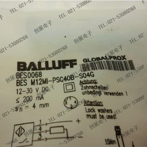 Brand new genuine High precision proximity switch BES M12MI-PSC40B-S04G