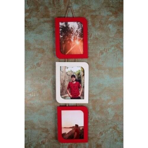 Modern 10x15 Color Wood 3 Pcs Corded frame фоторамка коллаж Photo frame