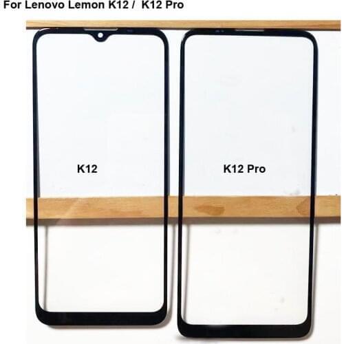 2PCS For Lenovo Lemon K12 Outer Glass Lens For Lemon K 12 Pro Touchscreen Touch screen Outer Screen Glass Cover without flex