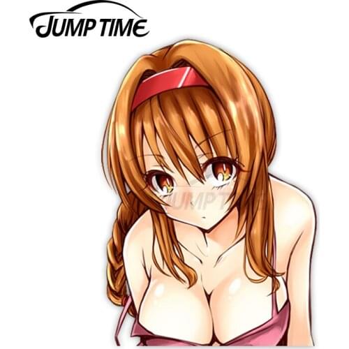 Jump Time D-Frag! Takao 4 Sexy Big Head Anime Girl Vinyl Decal Waifu Peeker Car Stickers