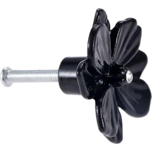 1pc Rose Knobs Cabinet Dresser Door Handle Vintage Alloy Single Hole Furniture Handle Cupboard Drawer Kitchen Pull 41*37mm