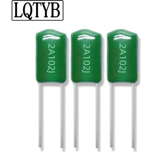 1000pcsFull range of CL11 polyester capacitors 2A102J 1NF 100V102J special polyester capacitors for switching power supply