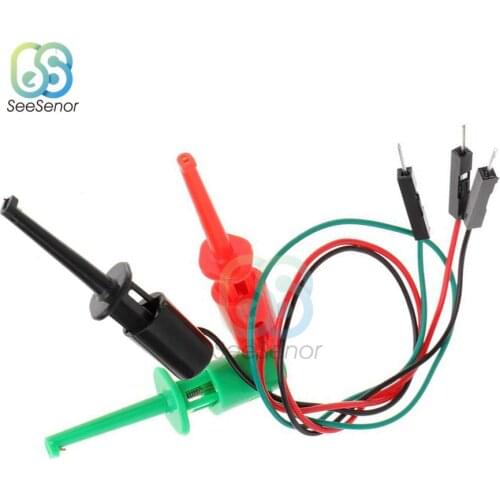 20cm Transistor Tester Test Hook Clip Test Probe For Electronic Testing IC Grabber Large Round Crocodile Clip Hook Test Clip