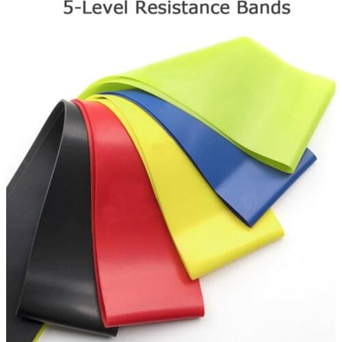 5pcs Latex Stretching Loop Bands Set Elastic Bands Multi-angle Muscle Training Yoga Resistance Belts Home Gym Fitness