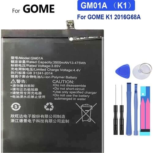 Mobile Phone Battery 3500mAh For GOME K1 2016G68A